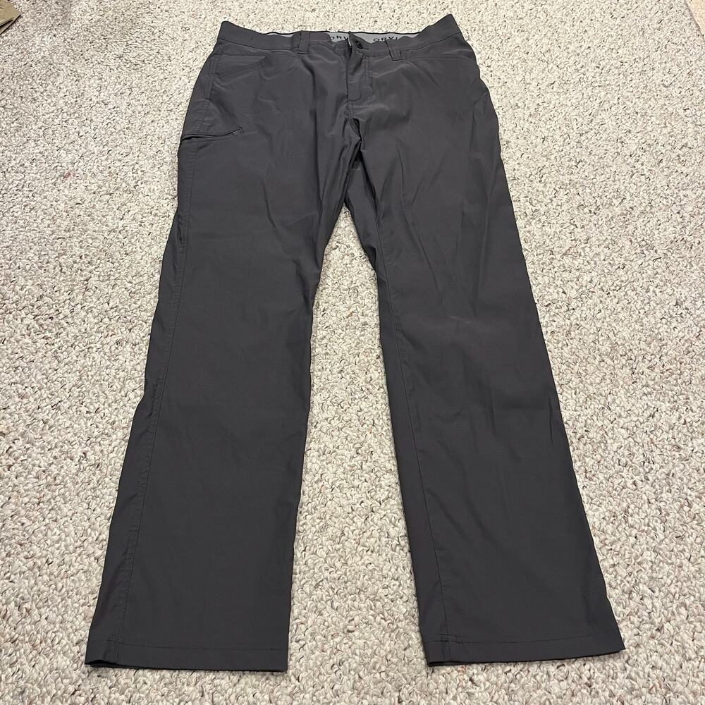Orvis Mens Trek Cargo Pant Gray 36x32 Stretch Outdoor Hiking Trail Fishing